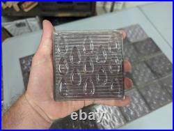 Antique Luxfer Glass Raindrop Tile Frank Lloyd Wright related (24) 4X4