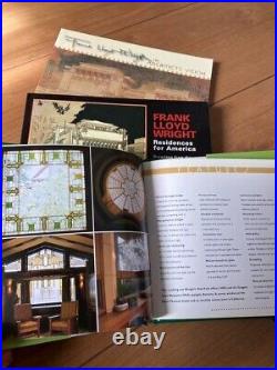 Architect Frank Lloyd Wright Mini Book and 2 Postcard Books Set of 3 Design Used