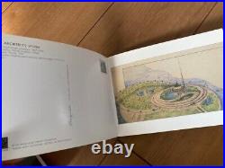 Architect Frank Lloyd Wright Mini Book and 2 Postcard Books Set of 3 Design Used