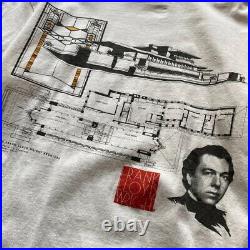Architect Frank Lloyd Wright Robbie House Printed T shirt Men's Size L
