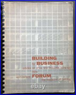 Architectural Forum / Building for Business Articles on Office 1st Edition 1955
