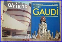 Architecture Frank Lloyd Wright Antonio Gaudi 7 book set from Japan
