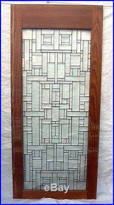 Art Deco Design Beveled Leaded Glass Pine Door 36 X 80 FRANK LLOYD WRIGHT