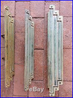 Art Deco Modernist Bronze Door Pulls Handles Frank Lloyd Wright Forms & Surfaces