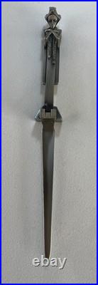 Art Deco vintage Metal letter opener Frank Lloyd Wright Garden Sprite