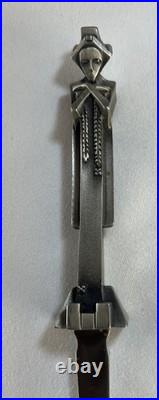 Art Deco vintage Metal letter opener Frank Lloyd Wright Garden Sprite