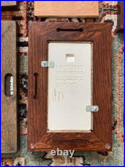 Arts And Crafts Framed Tiles Motawi Handpainted Handmade Frank Lloyd Wright Lot