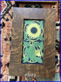 Arts And Crafts Framed Tiles Motawi Handpainted Handmade Frank Lloyd Wright Lot