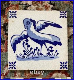 Arts And Crafts Framed Tiles Motawi Handpainted Handmade Frank Lloyd Wright Lot