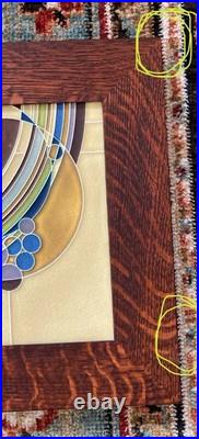 Arts And Crafts Framed Tiles Motawi Handpainted Handmade Frank Lloyd Wright Lot