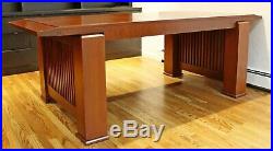 Arts & Crafts Cherry Wood Executive Desk Crofton Intl Frank Lloyd Wright Style