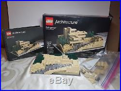 Authentic LEGO Architecture Fallingwater 21005 Frank Lloyd Wright RARE HTF