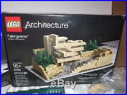 Authentic LEGO Architecture Fallingwater 21005 Frank Lloyd Wright RARE HTF