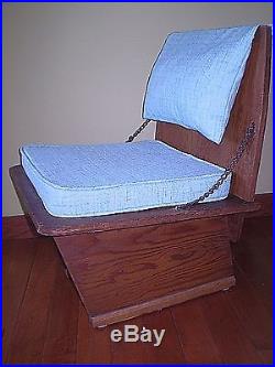 Authentic MID Century Frank Lloyd Wright Unitarian Church Chair 1951 Very Rare