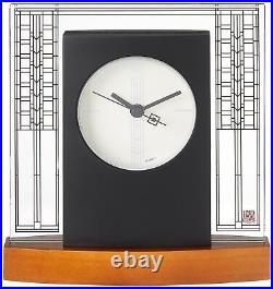 B7750 Glasner House Frank Lloyd Wright Clock, Light Cherry Stain