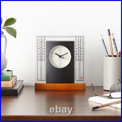 B7750 Glasner House Frank Lloyd Wright Clock, Light Cherry Stain