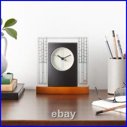 B7750 Glasner House Frankl Lloyd Wright Clock, Light Cherry Stain