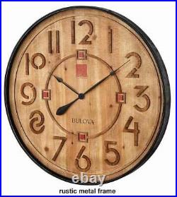 BRAND NEW Bulova Frank Lloyd Wright Taliesin Large Wall Clock C4803