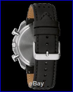 BRAND NEW Bulova Men's Frank Lloyd Wright White Dial Black Strap Watch 98A103