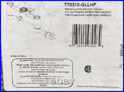 BRIZO Frank Lloyd Wright Two-Handle Tub Filler Body Luxe Gold T70310-GLLHP