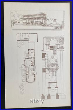 BUILDING PLANS AND DESIGNS OF FRANK LLOYD WRIGHT WASMUTH Plate 11 HELLER HOUSE