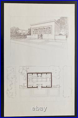 BUILDING PLANS AND DESIGNS OF FRANK LLOYD WRIGHT WASMUTH Plate 20 VILLAGE BANK