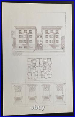 BUILDING PLANS AND DESIGNS OF FRANK LLOYD WRIGHT WASMUTH Plate 8 FRANCIS APTS