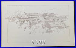 BUILDING PLANS & DESIGNS OF FRANK LLOYD WRIGHT WASMUTH PLATE 72 McCORMICK HOUSE