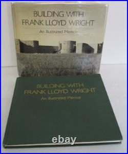 BUILDING WITH FRANK LLOYD WRIGHT A Memoir by Jacobs, Complimentary Copy in DJ