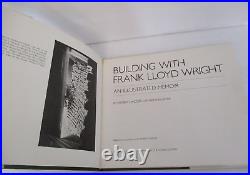 BUILDING WITH FRANK LLOYD WRIGHT A Memoir by Jacobs, Complimentary Copy in DJ