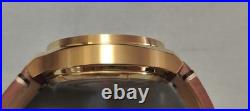 BULOVA 40mm MEN'S PERFORATED PANELS FRANK LLOYD WRIGHT BURGUNDY LEATHER 97A192
