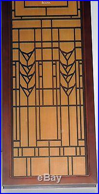 Bulova Frank Lloyd Wright De Rhodes Wall Clock C3338