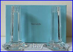 Beautiful Pair Tiffany & Co. FRANK LLOYD WRIGHT 6 Single Light Candlesticks