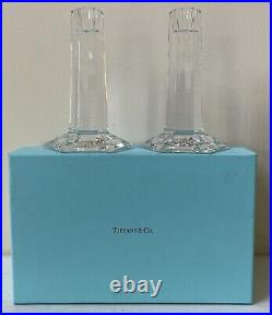 Beautiful Pair Tiffany & Co. FRANK LLOYD WRIGHT 6 Single Light Candlesticks