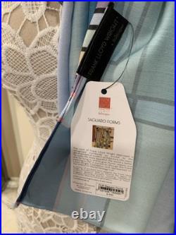 Blue Frank Lloyd Wright Scarf Long Large Size 75x29in Silk Mix