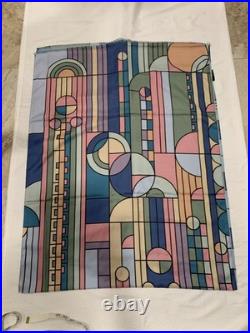 Blue Frank Lloyd Wright Scarf Long Large Size 75x29in Silk Mix