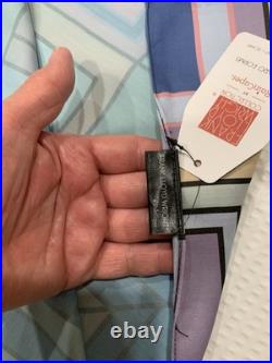 Blue Frank Lloyd Wright Scarf Long Large Size 75x29in Silk Mix