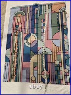Blue Frank Lloyd Wright Scarf Long Large Size 75x29in Silk Mix