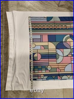 Blue Frank Lloyd Wright Scarf Long Large Size 75x29in Silk Mix