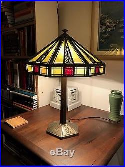 Bradley & Hubbard Lamp - Arts & Crafts / Frank Lloyd Wright / Prairie Style
