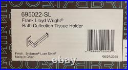 Brizo 695022-SL Frank Lloyd Wright Toilet Paper Holder Luxe Steel READ