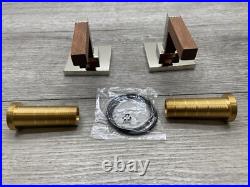 Brizo Frank Lloyd Wright HL70422-PNTK Tub Filler Handle Kit Polished Nickel/Teak