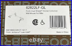 Brizo Frank Lloyd Wright Wall Mount Pot Filler Luxe Gold 62822LF-GL