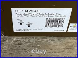 Brizo HL70422-GL Frank Lloyd Wright Tub Filler Handle Kit Lever READ
