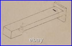 Brizo T70422-NKLHP Frank Lloyd Wright Wall Mount Tub Filler Less Handles, Nickel