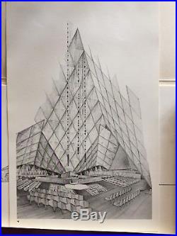 Bruce Goff Frank Lloyd Wright Student Architectural Print Portfolio