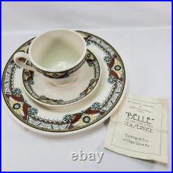 Buffalo China Graycliff Estate Belle Tea Service Trio Frank Lloyd Wright Style
