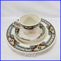 Buffalo China Graycliff Estate Belle Tea Service Trio Frank Lloyd Wright Style