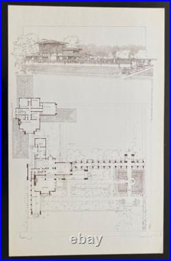 Building Plans & Designs Of Frank Lloyd Wright Wasmuth Plate 34 Martin House