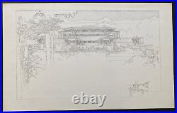 Building Plans & Designs Of Frank Lloyd Wright Wasmuth Plate 69 Shaw House